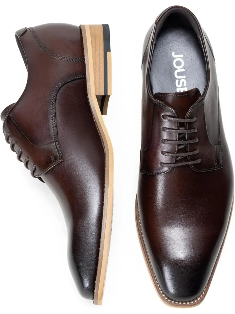 Men's Espresso Dunbar Wingtip Lace Up Formal Oxford Leather Brogue Dress Shoes